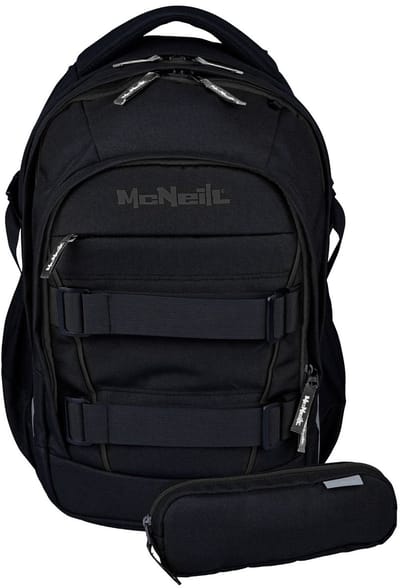 McNeill schoolrugzak LUCA 2:0 School Backpack Solid Black zwart