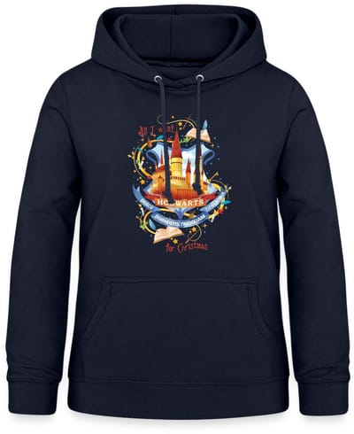 Harry Potter Hogwarts Voor Kerstmis Hoodie Dames