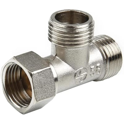 Koperen T-stuk G1/2 Toilet Omstelklep 4 Punten T-Klep Voor Bidet Douchekraan Waterleiding gray