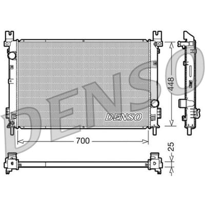 Radiator, motorkoeling DENSO DRM06001