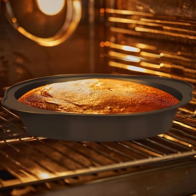 Ronde cakevorm, 9 inch, premium duurzame antiaanbaklaag, zwaargewicht bakpan, perfect voor taarten, taarten, pizza's, koolstofstaal (Pack van 2)