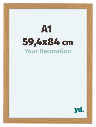 Your Decoration - Fotolijst A1 59,4x84 cm - MDF - Beuken - Como