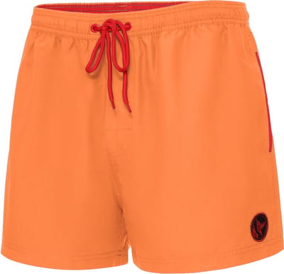 Ladeheid LA-LA40-199-SWS Heren Zwembroek - Zwemshorts - met zijzakken en achterzak - sneldrogend - met binnenslip van mesh - Koordsluiting - Polyester - Oranje - S