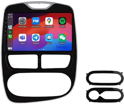 CarPlay autoradio geschikt voor Renault Zoe | 2013 t/m 2019 | Android 13 | Draadloos Apple CarPlay & Android Auto | 2GB + 32GB | QuadCore processor | Denago DNG-A486 | 2025 model | 2013 2014 2015 2016 2017 2018 2019 | Bluetooth & Wifi