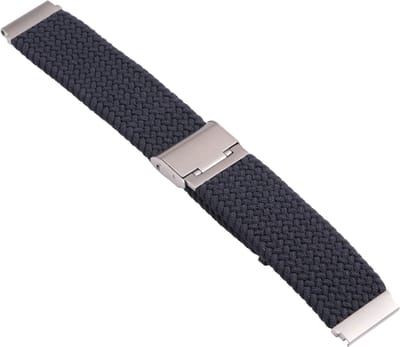 Bandje van gevlochten nylon - geschikt voor Samsung Galaxy Watch 7 / Watch FE / Watch 6 / Watch 6 Classic / Watch 5 / Watch 5 Pro / Watch 4 / Watch 4 Classic - donkerblauw