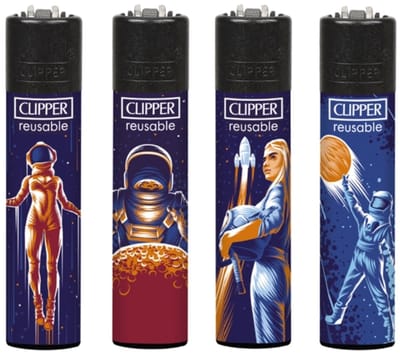 Clipper aansteker - Astronauten - CP11 - (4 stuks)