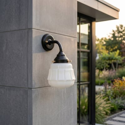 Buitenlamp - Wandlamp Cadence Curve Zwart - Art Deco Trade