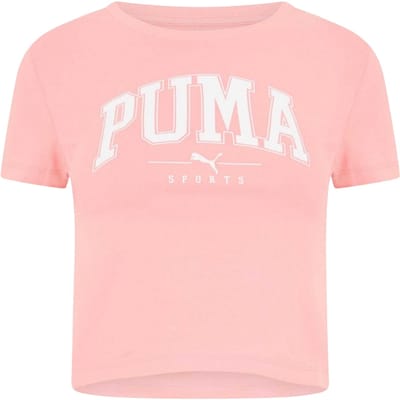 Puma Dames/Dames Squad Cropped T-shirt (Roze)