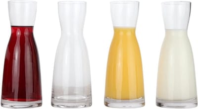 LilysHome Set of 4 wine decanters, mini wine decanter.