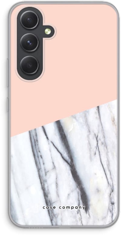 Case Company® - Hoesje geschikt voor Samsung Galaxy A54 hoesje - A touch of peach - Soft Cover Telefoonhoesje - Bescherming aan alle Kanten en Schermrand