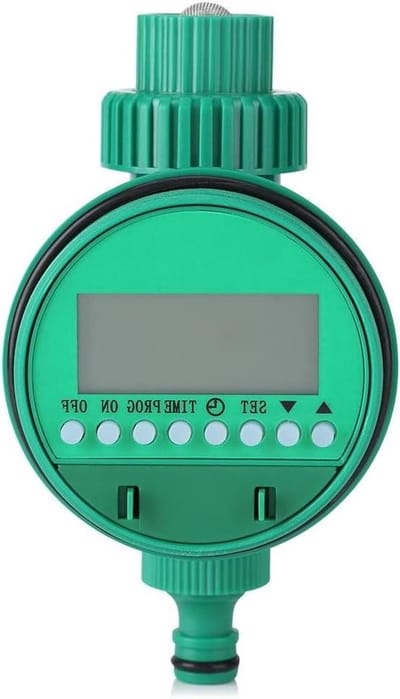 Automatische Irrigatie - Watertimer Tuin - Planten Bewateren - LCD Scherm Instelbaar - 1-600 Min - Groen