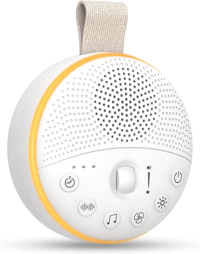 Rustgevende White Noise Machine voor Baby's en Volwassenen | Slaaphulp met Nachtlampje