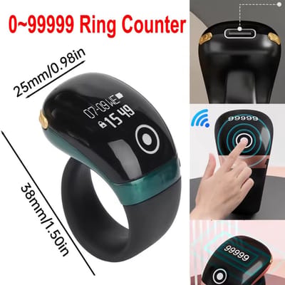Tasbih S7pro 0 ~ 999999 Ringteller OLED-display Type C Bluetooth APP Controle Monitor Elektronische vingerteller Drie snelheden