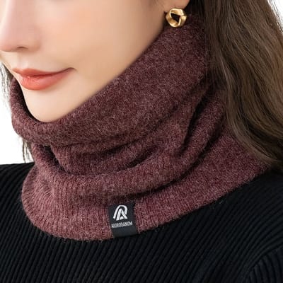 Livano Nekwarmer - Dames - Fleece - Motor - Bandana - Masker - Colsjaal - Sjaal - Gewatteerd - Skiën - Warm - Casual - Wijn Rood