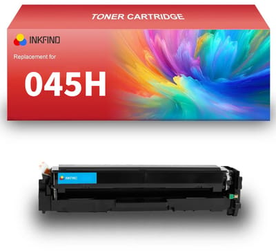 INKFIND 045H tonercartridge Cyaan compatibel met Canon 045H Cyaan Canon 045 Cyaan toner cartridge -1-pack Cyaan