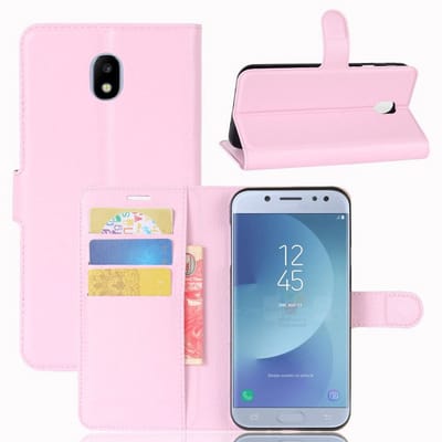 Coverup Hoesje - Geschikt voor Samsung Galaxy J3 (2017) Hoesje - Coverup Book Case - Roze