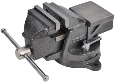 Awtools Serie - Roestvrijstalen Bankschroef - 150mm - Draaibare Basis - Heavy Duty