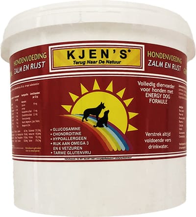 Kjen's geperst hondenvoer Zalm & Rijst 3,5 kg - Hond