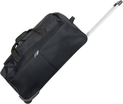 Reistas op wielen - ca. 70 liter - Compacte weekendtas - Sporttas - 65x35x30cm - Trolley tas - Brooklyn – Zwart