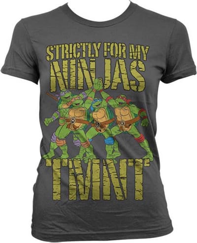 Teenage Mutant Ninja Turtles Dames Tshirt -S- Strictly For My Ninjas Grijs