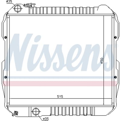 Radiator, motorkoeling NISSENS 64845