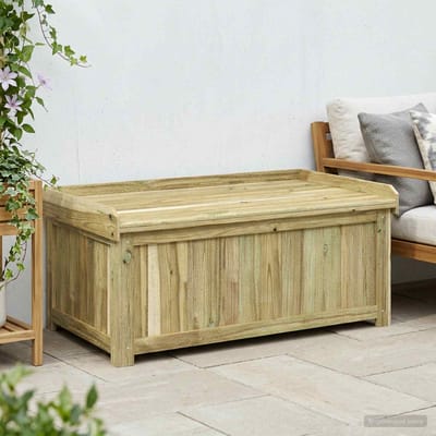 vidaXL - Buiten - Kussenbox - Geïmpregneerd - grenenhout - 104 - x - 60 - x - 47 - cm