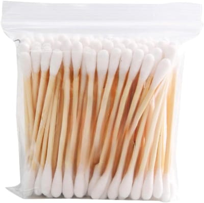 Wattenstaafjes Cadeau - Katoenen Stukjes - Make-up Aanbrengen - Dubbele Precisiepunten - 100 stuks - Natuurlijk