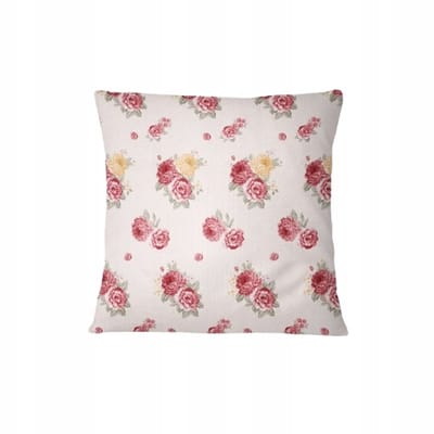 Kussensloop 40x40 cm - Rozenbloemen - Strijk_vrij