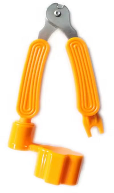 Scoby - Gitaar Tool - Gitaartang - Snarenknipper - Gitaar Stemmer - Guitar String Winder - 3-in-1 - 12 CM - Oranje