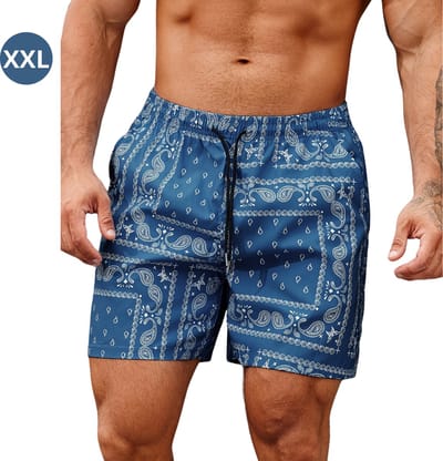 Livano Zwembroek Heren - Zwem Broek Mannen - Badkleding - Zwemmen - Lichtgewicht Swim Shorts - Zomerbroek - Met Zakken - Marineblauw - Maat XXL