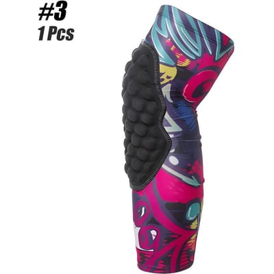 1 stuks sport kniebeschermer honingraat kinderen kind kniebeschermers volleybal kniebeschermer brace ondersteuning voetbal compressie been mouwen YM black