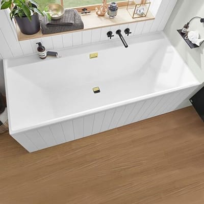 Villeroy & Boch Collaro Duo bathtub rectangular 190 x 90 cm, gold UBA199COR2JV-01
