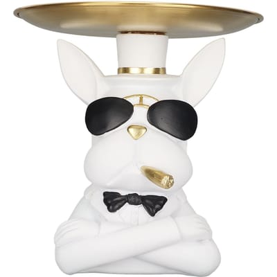 Dierensculpturen Snoepbakje Sieraden Oorbellen Houder Entreehal Bureau Decoratie Opbergruimte white