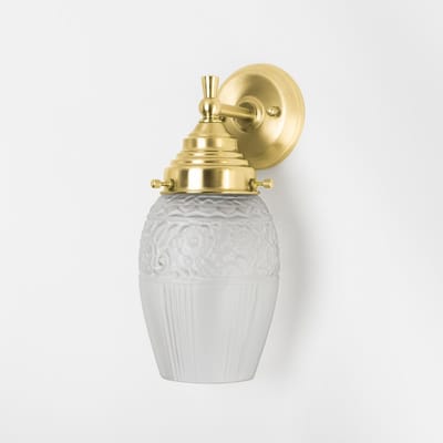 Wandlamp Flower Yard Geëtst Royal Messing - Art Deco Trade
