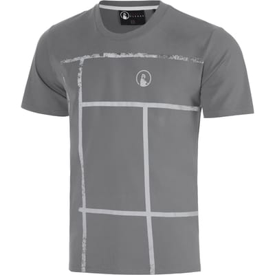 Quiet Please Crush Court T-shirt Heren-donkergrijs, lichtgrijs