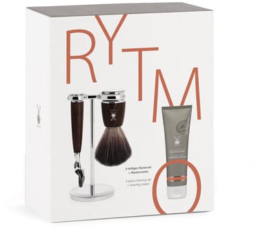 MÜHLE -Geschenkset -2-Delig -Grapefruit & Munt, Notenhout -Synthetisch Haar
