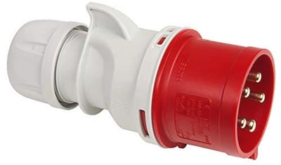 CEE stekker, 5-polig, 32 A, 400 V, rood – Betrouwbare stroomverbinding
