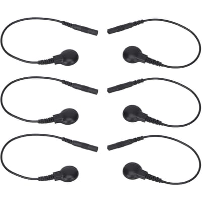20 STUKS Elektrode Draad Knop Type Kort Koperfolie Draad Elektrode Aansluitdraad Adapter voor TENS