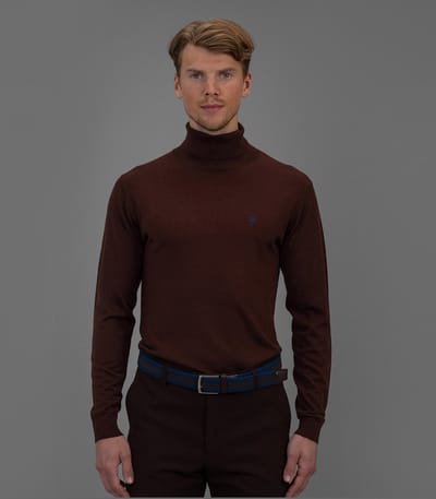 Laurent Vergne - Coltrui- Bruin - Maat S - Slim Fit