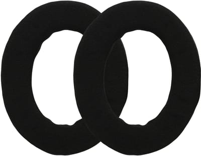 kwmobile 2x fluwelen oorkussens geschikt voor Sennheiser HD 490 Pro koptelefoons - Kussens voor over-ear-koptelefoon in zwart