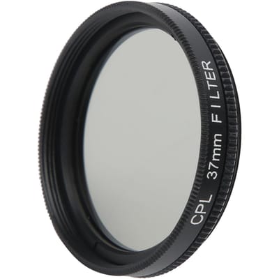 Junestar Filtre d'objectif CPL 37mm Objectif polarisant pour Canon Nikon Sony Olympus Fuji Objectif