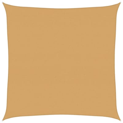 vidaXL - Zonnezeil - 160 - g/m² - vierkant - 5x5 - m - HDPE - zandkleurig