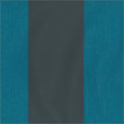 Dutch Wallcoverings Vliesbehang streep - Petrol/grijs