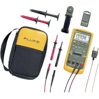 Fluke 87V/E2 Kit Multimeter Kalibratie (ISO) Digitaal CAT III 1000 V, CAT IV 600 V Weergave (counts): 20000