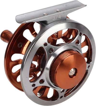 Lichtgewicht Vliegvis Reel van CNC-geanodiseerd Aluminium, 3/4 Gewicht, 1:1 Overbrengingsverhouding, Geschikt voor Zoet- en Zoutwater met Remfunctie en 3 Gelagerde Systemen