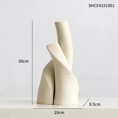 Nordische Stijl Handgemaakte Keramische Mat Bureau Vaas Hydroponics Vaas Gedroogde Bloemen Schikking Fles Bloempot Huis Ornament beige