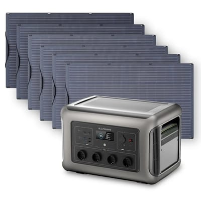 ALLPOWERS Zonnegeneratorset 3500W (R3500 + SF200 200W flexibel zonnepaneel) - R3500+6PCS SF200 200W zonnepaneel