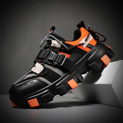 Street Style Mannen Sneakers Trend Casual Schoenen Voor Mannen Mode Man Gevulkaniseerde Sneakers Punk Britse Stijl Schoenen Mannelijk 44