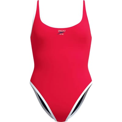 Dames zwempak uit 1 stuk Speedo Solid Bound Scoop