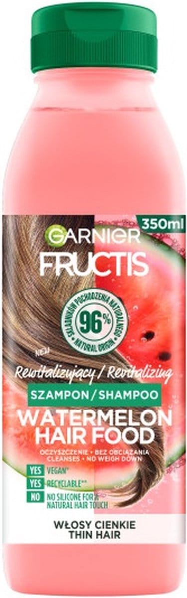 Fructis Watermelon Hair Food Shampoo revitaliserende shampoo voor fijn haar 350ml